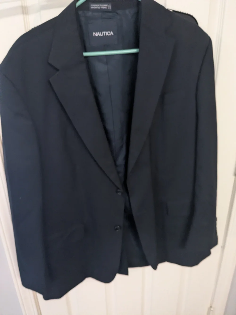 Nautica Men's Dark Navy Two-Button Blazer